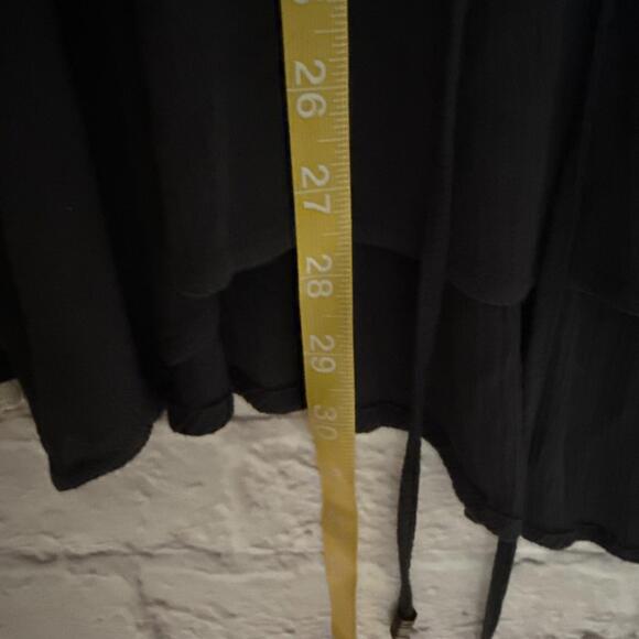 EUC Dark Gray Clover & Scout Long Bell Sleeve V Neck Boho Tunic Blouse 2X - Picture 5 of 7